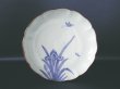 Photo1: Plate with design of iris, Old Imari porcelain (1)