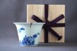 Photo1: Soba soup cup with design of cherry blossom, young leaves and crystal snow, Old Imari porcelain (1)