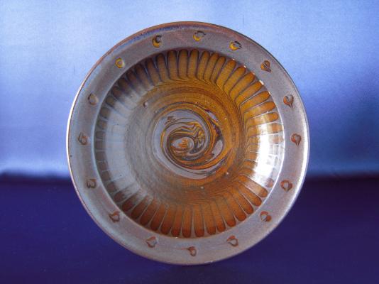 Slipware plate, Fujina kiln